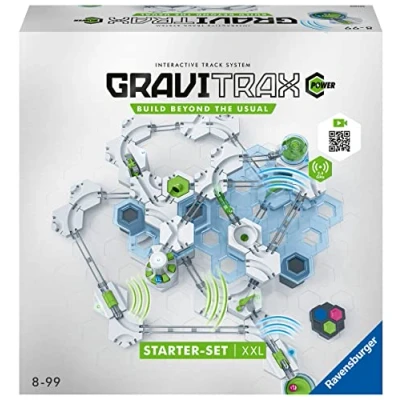 Immagine di Ravensburger GraviTrax Power Starter Set XXL, Pista di Biglie, Gioco Educativo STEM, per Bambini 8+ Anni, Compatibile con Core, Pro e GO, 142 Pezzi, Esclusiva Amazon
