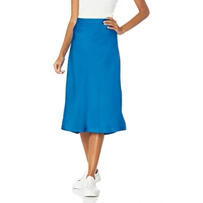 Immagine di The Drop Maya, Gonna Sottoveste, Effetto Seta da Donna, Blu classico, 4XL Plus