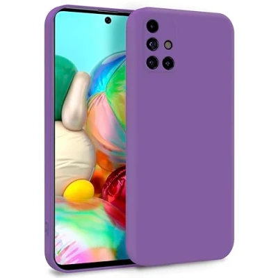 Immagine di MyGadget Cover per Samsung Galaxy A71 4G Custodia in Silicone Morbido a Doppio Strato Case con Protezione Fotocamera &amp; Fodera Interna Antigraffio Lilla