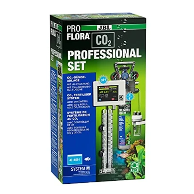 Immagine di JBL PROFLORA CO2 Professional set M, completo di fertilizzanti a per 40 600 l, con controllo automatico e pH, bottiglia riutilizzabile numerosi accessori