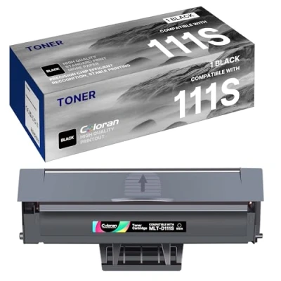 Immagine di MLT D111S D111L Cartuccia Toner Compatibili per Samsung 111S 111L Xpress SL M2070 M2070W M2026 M2026W M2070FW M2020 M2022W M2022 M2070F M2078W (Nero, 1 Pack)