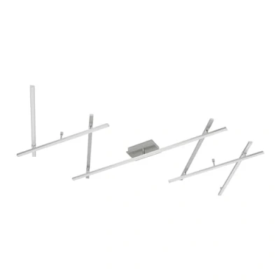 Immagine di Lindby plafoniera LED &#039;Kerem&#039; dimmerabile (Moderno) colore Grigio, in Metallo ad es. Soggiorno &amp; Sala da pranzo (1 luce, lampadina inclusa) lampada LED,