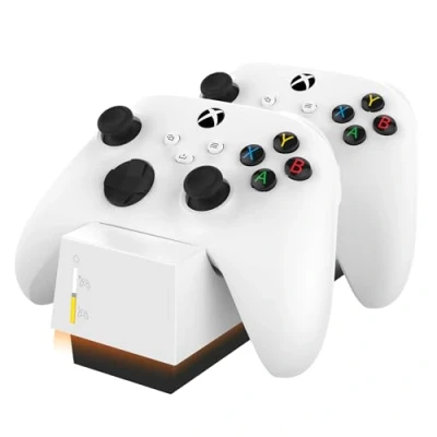 Immagine di Snakebyte Stazione di ricarica XB TWIN Charge X Bianco (Xbox One X), Accessori per controller gaming,