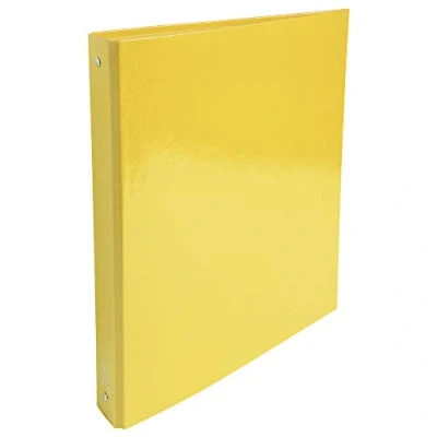 Immagine di Exacompta rif. 519299E Cartone da 10 raccoglitori rigidi Iderama, 4 anelli rotondi diametro 30 mm, dorso 40 dimensioni esterne: 32 x 26 cm, formato A4, colore: giallo