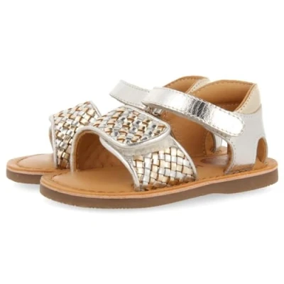Immagine di Gioseppo DE CON Y Cierre Ajustable PARA Athena Scarpe primi passi per bambini, Taglia: 20, Oro Pelle