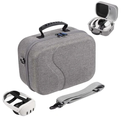 Immagine di Borsa da Viaggio Ad Alta Capacità per Meta Quest 3, Compatibile con Kiwi Design/BOBOVR Elite Strap Batteria e Altri Accessori, Custodia Rigida Protettiva Conservazione