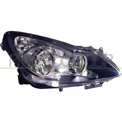 Immagine di PRASCO OP0344913 fari Dx H7, H1 nero senza motore regolazione assetto OPEL: Corsa D Hatchback