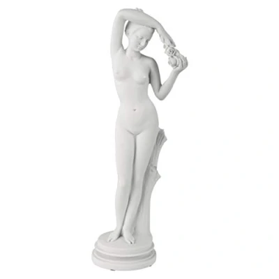 Immagine di Design Toscano Statua in Marmo Sintetico Venere seduttrice