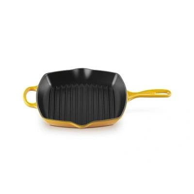 Immagine di Le Creuset Bistecchiera Skillet quadrata Evolution in ghisa vetrificata, 26 cm, Nectar, 20183266720422