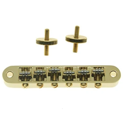Immagine di Dopro Ponte a rullo per chitarra Tune O Matic Gibson Les Paul, SG, ES Dot, Gretsch Bigsby T M con pali M4