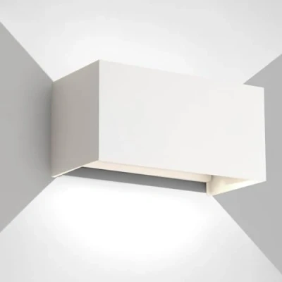 Immagine di 25W LED Applique da Esterno/Interno Lampada Esterno a Parete IP65 Impermeabile Moderno Alluminio Bianco 6500K Freddo per Luce Angolo di Regolabile
