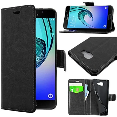 Immagine di ebestStar Cover Compatibile con Samsung A5 2016 Galaxy SM A510F Custodia Portafoglio Pelle PU Protezione Libro Flip, Nero [Apparecchio: 144.8 x 71 7.3mm, 5.2&#039;&#039;]