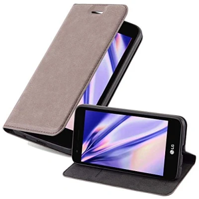 Immagine di Cadorabo Custodia Libro per LG K4 2017 in Bruno Café con Vani di Carte, Funzione Stand e Chiusura Magnetica Portafoglio Cover Case Wallet Book Etui Protezione
