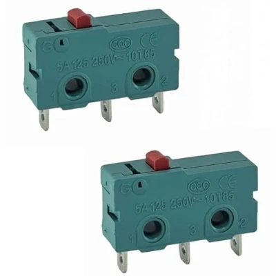 Immagine di 2 pezzi, micro aster, 3 pin, 250 V, 5 A, posizioni ON/ON, interruttore alternatore, microinterruttore sensibile al tocco, per meccanica, dispositivi elettronici, macchine automatiche