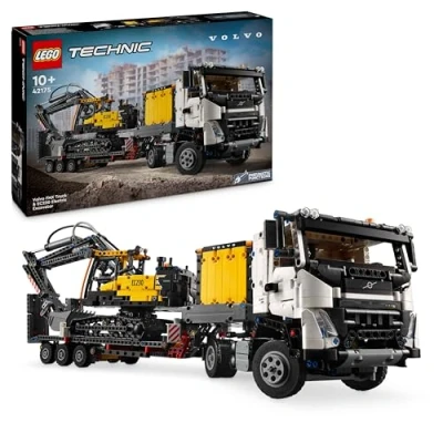 Immagine di LEGO Technic 42175 Autocarro Volvo FMX ed Escavatore Elettrico EC...