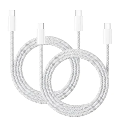Immagine di Cavo iPhone 16 15 Ricarica Rapida 1M 2Pezzi, 60W Nylon USB C Apple Type per Pro Max/15 Plus/16e/15,iPad Pro/Air/Mini 6/Mini 7/10 11 Gen,MacBook