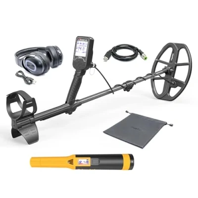 Immagine di Nokta The Legend metal detector con cuffie wireless e puntatore Accupointer, set professionale di (con Pinpointer)