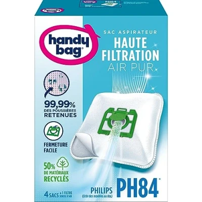 Immagine di Pratica borsa PH84 Sacchetti per aspirapolvere in microfibra anti allergico filtro motore Philips Vision Oslo