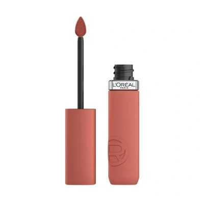 Immagine di L&#039;Oréal Paris Rossetto Liquido, Colore Intenso, Formula Matte a Lunga Durata, Resistente alle Sbavature, No transfer, Con Acido Ialuronico, Infaillible Resistance, Tonalità: Rose Heat 630