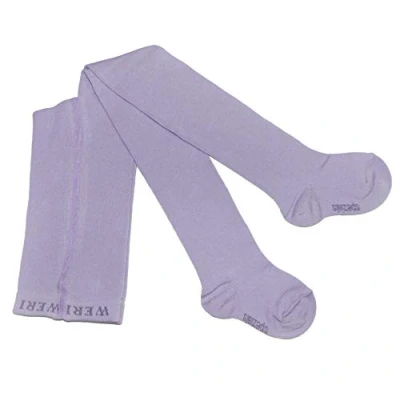 Immagine di Weri Spezials, collant per bambini e bambine, in tinta unita, diversi colori alla moda, iris, 98 cm 104