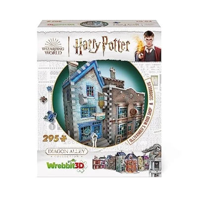 Immagine di Wrebbit3D, Diagon Alley Collection: Ollivanders &amp; Scribbulus (295pc), 3D Puzzle, Ages 14+