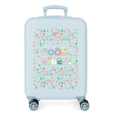 Immagine di MOVOM Good Vibes Valigia da cabina blu 38 x 55 20 cm rigida ABS chiusura a combinazione laterale 34 2 kg 4 ruote doppie bagaglio mano