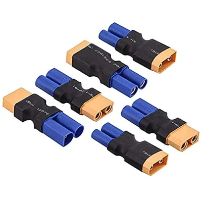 Immagine di 3 Coppie Senza Fili XT90 a Spina EC5 Femmina Maschio Adattatore connettore Wireless per RC FPV Drone Auto lipo caricabatteria NiMH ESC