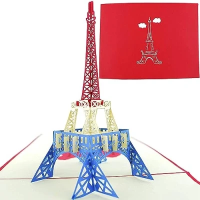 Immagine di PopLife Cards Torre Eiffel, Parigi 3d pop up biglietto di auguri tutte le occasioni