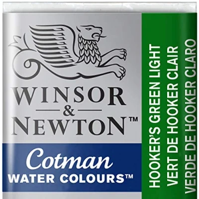 Immagine di Winsor &amp; Newton 301696 Cotman Colori Acquerello, Viridian, Verde (Hooker&#039;s Green Bright), 1.9x1.6x1.1 cm, 5 unità