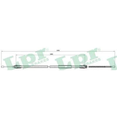 Immagine di LPR C0718B Cavo Freno 1475/1090 a tamburo
