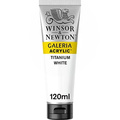 Immagine di Winsor &amp; Newton Galeria Colore Acrilico Bianco di Titanio 120 ml (Confezione da 1)