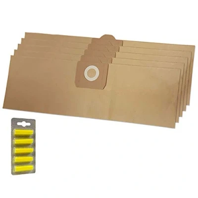 Immagine di 5 Sacchetti (Carta) + Profumi Per Aspirapolvere BOSCH: Amphibixx BBS21AF, BBZ 21 AF, BMS 2100 bis 2299, 2299 (UNI), Serie, Typ W, X
