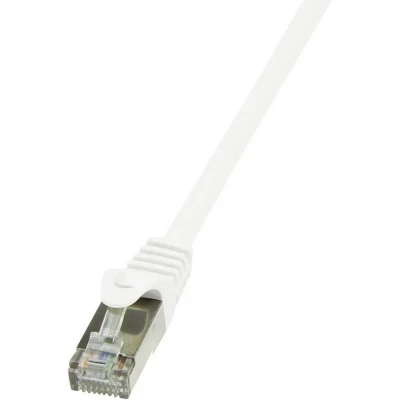 Immagine di LogiLink CP2051S RJ45 cavo di rete, patch CAT 6 F/UTP 2.00 m Bianco con protezione 1 pz.