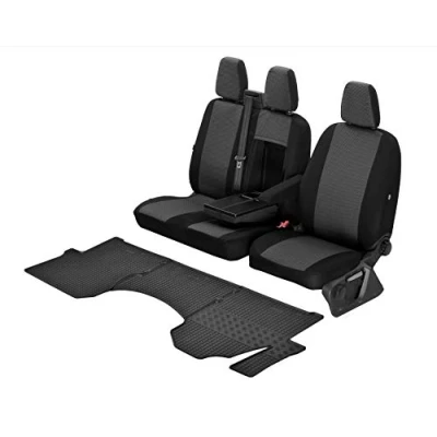 Immagine di Coprisedili Hero e tappetini in gomma compatibili con Mercedes Sprinter 2006 2017 Un set