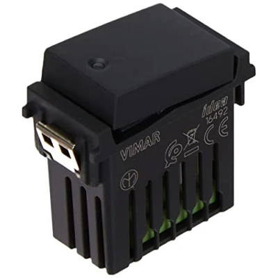 Immagine di Vimar 16492 Idea Deviatore connesso VIEW Wireless con uscita a relè, per lampade, trasformatori e controllo remoto doppia tecnologia Bluetooth 5.0 Zigbee 3.0