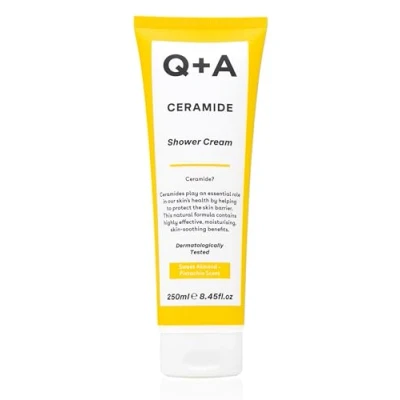 Immagine di Q+A Ceramidi alle Crema Doccia, deterge delicatamente, nutrendo in profondità la pelle con una ricca formula cremosa, 250ml