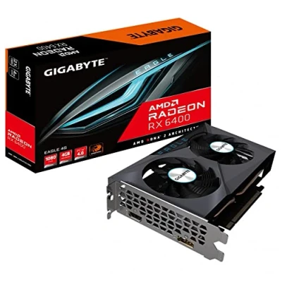 Immagine di VGA PCIE16 RX6400 4GB GDDR6/GV R64EAGLE 4GD GIGABYTE