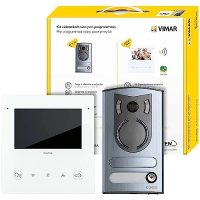 Immagine di KIT VIDEOCITOFONO COLORI VIMAR ELVOX K40515.M MONOFAMILIARE 2 FILI CONNESSO WIFI