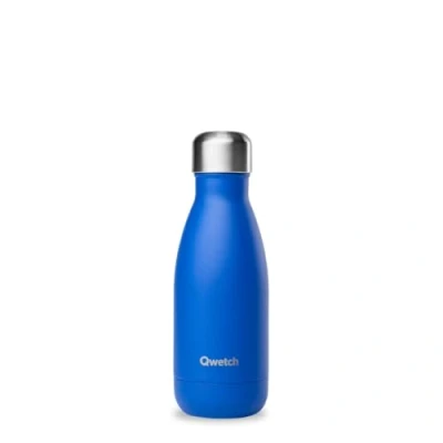 Immagine di Qwetch Bottiglia isotermica blu Majorelle 260 ml Borraccia Nomade in acciaio inox 24 ore fredda e 12 calda impermeabile, senza BPA riutilizzabile