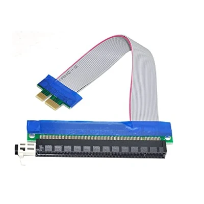 Immagine di YC CY PCI E 1 x A 16 prolunga Cavo Adattatore convertitore Extender Riser Flex 20 cm
