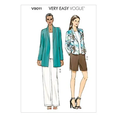 Immagine di Vogue Patterns Modello Vestito da Donna, Lino, Multicolore, ZZ (LRG XLG XXL)