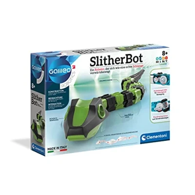 Immagine di Clementoni Galileo Scienza e Gioco Robotics SlitherBot, Robot per Bambini, Kit di robotica (Versione in Italiano) 8 Anni+, Made Italy, Multicolore, ‎27.6 x 6 18.8 cm, 19204