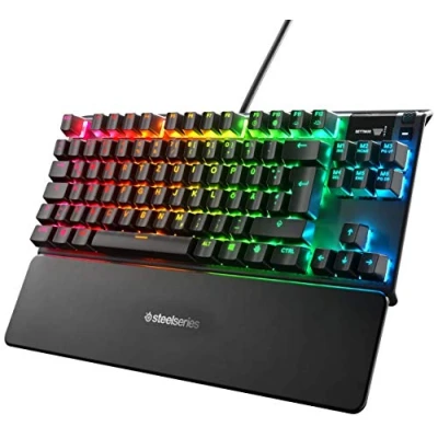Immagine di SteelSeries Apex 7 TKL Tastiera meccanica per videogiochi Forma Compatto Smart Display OLED Retroilluminazione LED RGB Switch Rossi Layout Tedesco (QWERTZ)