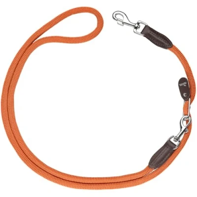 Immagine di HUNTER Guinzaglio per cani Freestyle, colore arancione, lunghezza regolabile, robusta e maneggevole, resistente alle intemperie facile da pulire, perfetto tutti i giorni allenamento