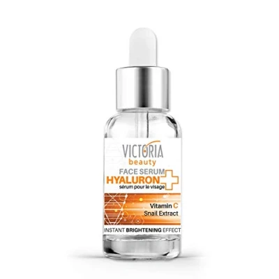 Immagine di Victoria Beauty siero ialuronico ad alto dosaggio di vitamina C, viso anti invecchiamento con muco lumaca per giovane e pelle radiosa, 20 ml