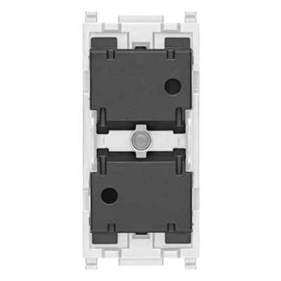 Immagine di VIMAR 14594.0 Piatta comando collegato IoT per 1 persiana,orientamento a foglie, uscita relè, controllo locale e remoto, doppia tecnologia Bluetooth Zigbee, visibilità al buio tramite LED RGB,bianco