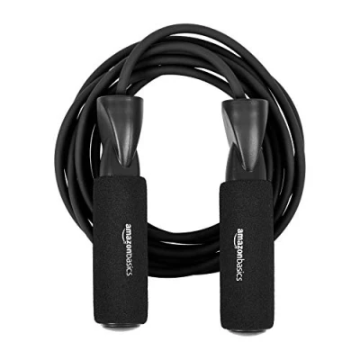 Immagine di Amazon Basics corda per saltare standard, Nero, 3 m di lunghezza cm