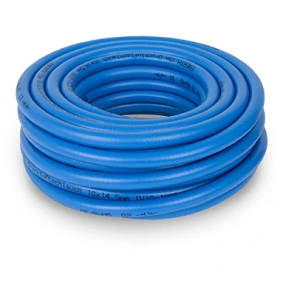 Immagine di EBERTH tubo per aria compressa 15m, compressore con diametro 10mm x 14,5mm (interno esterno) e pressione di esercizio 20 bar, accessori pistole ad senza attacco