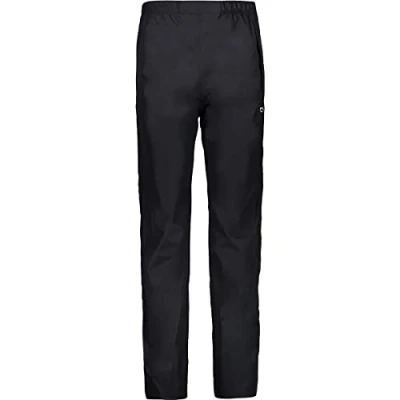 Immagine di CMP, Pantalone Da Donna Antipioggia Con Fodera E Zip Laterali Su Tutta La Lunghezza, Nero, M