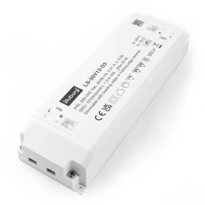 Immagine di illuburg Trasformatore LED 12V 12W 50W Dimmerabile TRIAC per Strisce Lampadine Alimentatore Driver